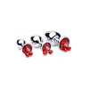 Xr Brands Raudona Gem Intimate Plug Set with Bells, 3 Sizes, Nickel-Free Alloy