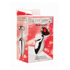 Xr Brands Booty Sparks Medium Aluminum Plug with Raudona Heart-Shaped Gem