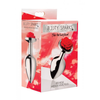 Xr Brands Raudona Rose Intimate Plug Medium - Aluminum, Decorative Floral Base