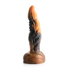 Xr Brands Oranžinis Ravager Silicone Intimate Tentacle Model - Marbled Raudona-Oranžinis, Waved Texture