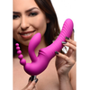 Xr Brands Regal Rider Triple Vibrating Silicone Intimate System - Strapless, Juodas