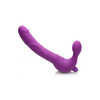 Xr Brands Royal Rider Vibrating Silicone Strapless Intimate System Juodas