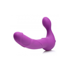 Xr Brands Royal Rider Vibrating Silicone Strapless Intimate System Juodas