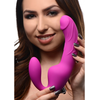 Xr Brands Royal Rider Vibrating Silicone Strapless Intimate System Juodas
