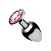 Xr Brands Booty Sparks Medium Aluminum Plug with Raudona Heart Gem
