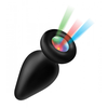 XR Brands Silicone LED Illuminated Plug Small - Multicolor Light System