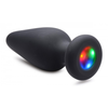 XR Brands Silicone LED Illuminated Plug Small - Multicolor Light System