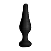 XR Brands Silicone Plug with Remote Control, 10 Vibration Modes, Juodas