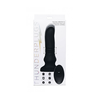 XR Brands Vibrating &amp; Thrusting Silicone Plug with Remote, Juodas