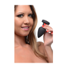 XR Brands Silicone LED Vibrating Plug Medium - Remote Control, 7 Modes