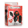 XR Brands Raudona Heart Silicone Plug with Remote Control - Small Size