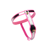 Rožinė XR Brands Rožinė Stainless Steel Adjustable Chastity Belt for Women