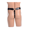 Xr Brands STRICT Safety Net Adjustable Male Chastity Belt Juodas Synthetic Leather