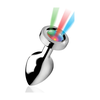 Xr Brands Light Up Medium LED Aliuminio Plug - Multicolor Lighting Effect
