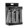Xr Brands Dark Rods Silicone Urethral Dilator Set 3-Piece - Flexible &amp; Hollow Design