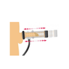 XR Brands Milker Textured Cylinder Attachment - Enhanced Stimulation System