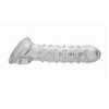Xr Brands Tom of Finland Textured Extension Sleeve Silicone Juodas 16cm