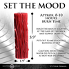 Xr Brands Thorn Drip Candle - Long-Lasting Pillar, Moisturizing Paraffin, 8-10h Burn