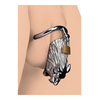 Xr Brands Master Series Tiger King Stainless Lockable Chastity System, Sidabrinis