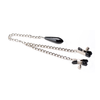 XR Brands Titty Taunter Adjustable Nipple Clamps with Weighted Bead, Juodas