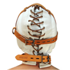 Xr Brands Strict Leather Sensory Isolation Hood M/L Baltas-Tan Adjustable Leather