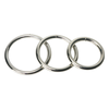 Xr Brands Trine Steel Ring Collection - Stainless Steel, 3 Sizes Set