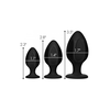 XR Brands Triple Juicers Silicone Anal Trainer Set - Graduated Sizes