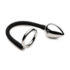 XR Brands Tug and Plug Dual Ring with Aluminum Plug - Adjustable System