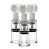 XR Brands Twisted Triplets Compact Suction Cylinder Set Clear ABS