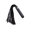 XR Brands Vibra-Lasher Silicone Vibrating Flogger Juodas 3 Modes
