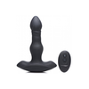 XR Brands Silicone Intimate Plug Thrusting &amp; Vibrating Remote Juodas