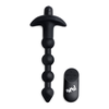 Xr Brands BANG Silicone Intimate Bead System with Remote Control, Atsparus vandeniui, Juodas