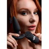 Xr Brands BANG Remote-Controlled Silicone Plug - 21-Mode Atsparus vandeniui, Juodas