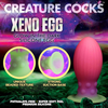 Xr Brands Creature Cocks Xeno Egg Silicone Glow-in-the-Dark Rožinė Medium
