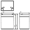 Mw Power MWPower MWS 12V 5Ah F1(187) AGM akumuliatorius, 5 metai