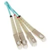 LANBERG šviesolaidinis laidas MM SC/UPC-SC/UPC dvipusis 2m LSZH om3 50/125 3.0mm aqua