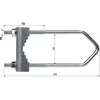 Delta PRISPAUDŽIAMOJI APKABA OZ-50/M8X150