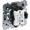 DVIGUBAS APŠVIESTAS JUNGIKLIS SANTRA/4111-19/EPN 250 V 10 A Elektro-Plast
