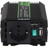 Green Cell Žalias Cell Žalias Cell automobilio maitinimo keitiklis 12–230V, modifikuotas sinusinis 150W / 300W su USB