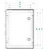 HERMETIŠKAS KORPUSAS INDUSTRIAL/252X352X142/SR2-TR/EPN 252 x 352 x 162 mm Elektro-Plast Nasielsk