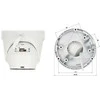 Hikvision kupolas DS-2CD2347G2H-LISU/SL F2.8 (balta, 4 MP, 30 m. IR; 30 m. LED, hibridinis apšvietimas)