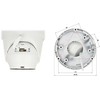 Hikvision kupolas DS-2CD2387G2H-LISU/SL F2.8 (balta, 8 MP, 30 m. IR; 30 m. LED, hibridinė šviesa)