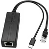 ĮTAMPOS STABILIZATORIUS 48V/5V POE-802.3AF/AT-USB-C DELTA NETWORK