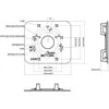 Dahua HD-CVI, CVBS kamera kupolinė 2MP su IR iki 20m. 1/2.7" 2.8mm 103°, 2DNR, DWDR, vidaus sąlygom
