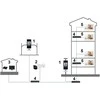 Dahua IP domofono monitorius VTH5321GB-W. 7 col. 1024x600. Wifi, PoE(802.3af). SIP. Andoid 8.1, Juodas