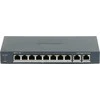 Šakotuvas 10 prievadų, 8 PoE prievadų komutatorius Hikvision DS-3E1510P-EIV2