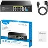 Šakotuvas Komutatorius - Cudy FS1010P 8-Portis PoE Fast Ethernet Juodas