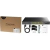 Šakotuvas Valdomas komutatorius - Cudy GS2028PS4 L2 Gigabit Ethernet PoE 1U Juodas