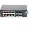 Šakotuvas SWITCH POE HS4412-8ET-120 8 PRIEVADŲ + 4 x SFP DAHUA