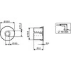SET OF SNAP-IN MOUNTING COLLARS MC300-S31W ALARMTECH